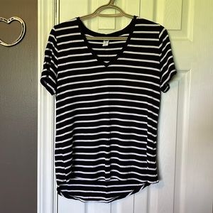 Black and White Striped Tshirt